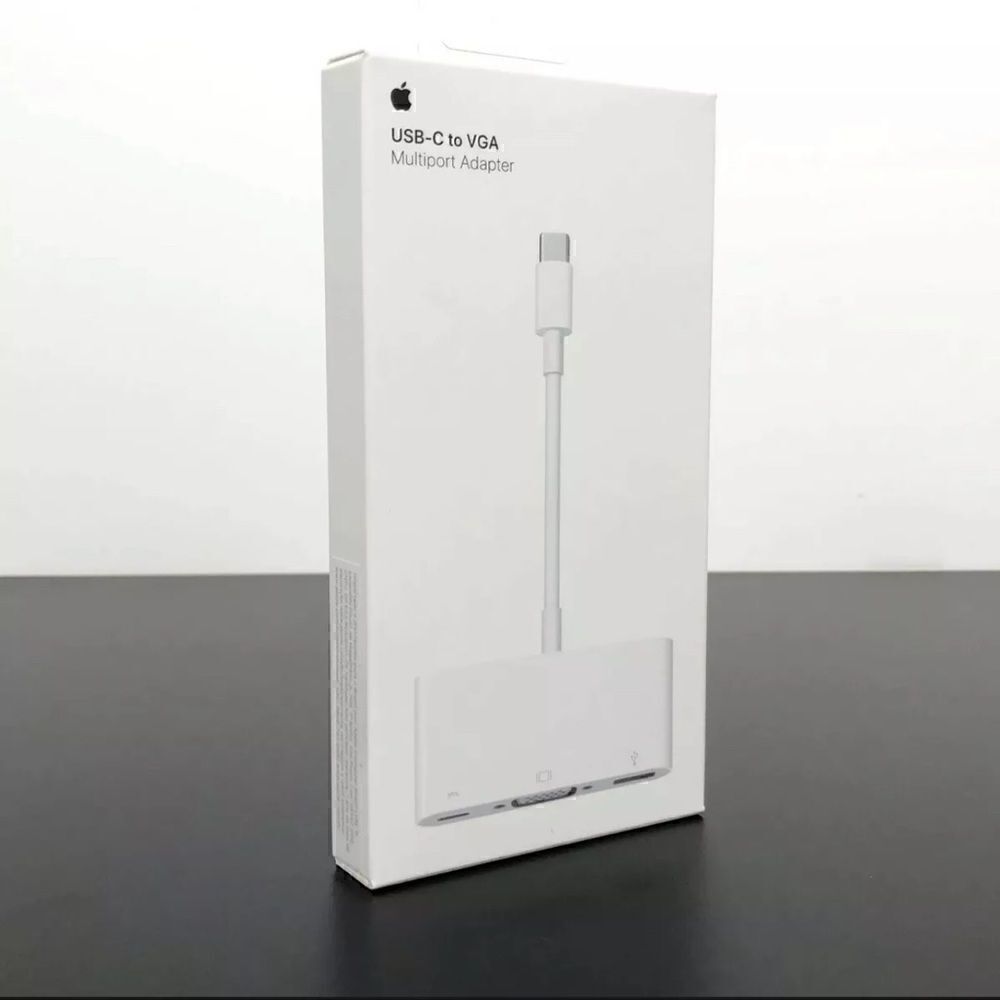 Apple USB-C VGA Multiport Adapter in White - AUTHENTIC + SEALED! - Picture 2 of 10